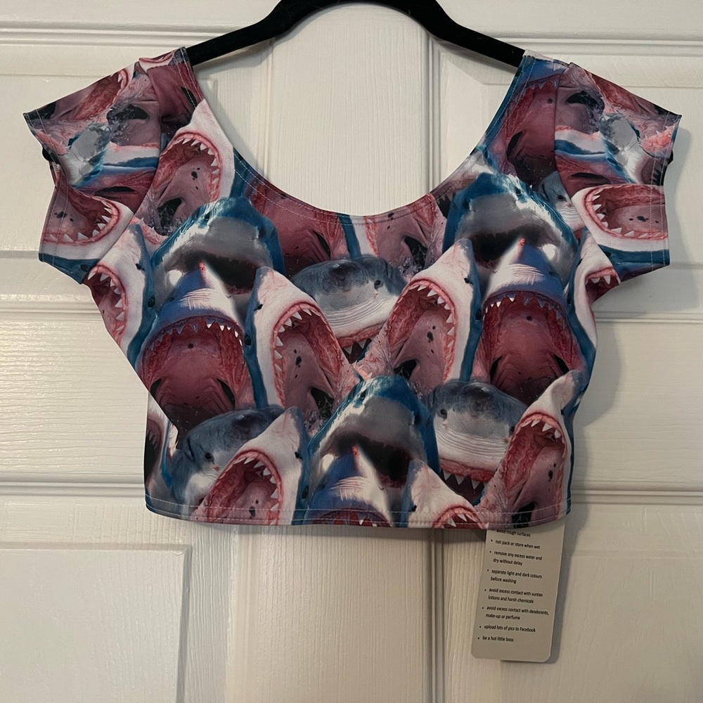 Blackmilk jaws crop top